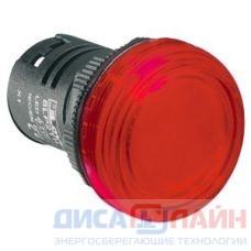 Индикаторная светодиодная лампа 8LP2TILE4P 110 VAC красный